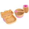 Tiny Dining 4pc Bamboo Llama Baby Feeding Set with Suction Cup
