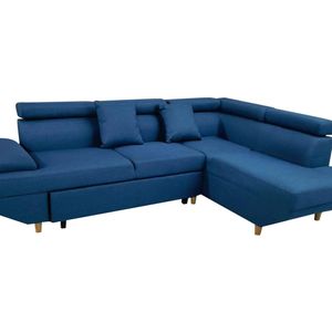 Stella Sofa Bed Right Chaise - Blue