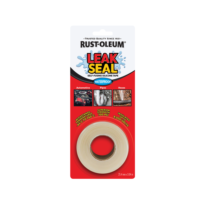 Rust-Oleum 25.4mm x 3.04m Clear LeakSeal Self-Fusing Silicone Tape