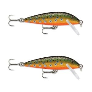 2x Rapala 7cm Countdown Sinking Hardbody Balsa Fishing Lures - Brook Trout