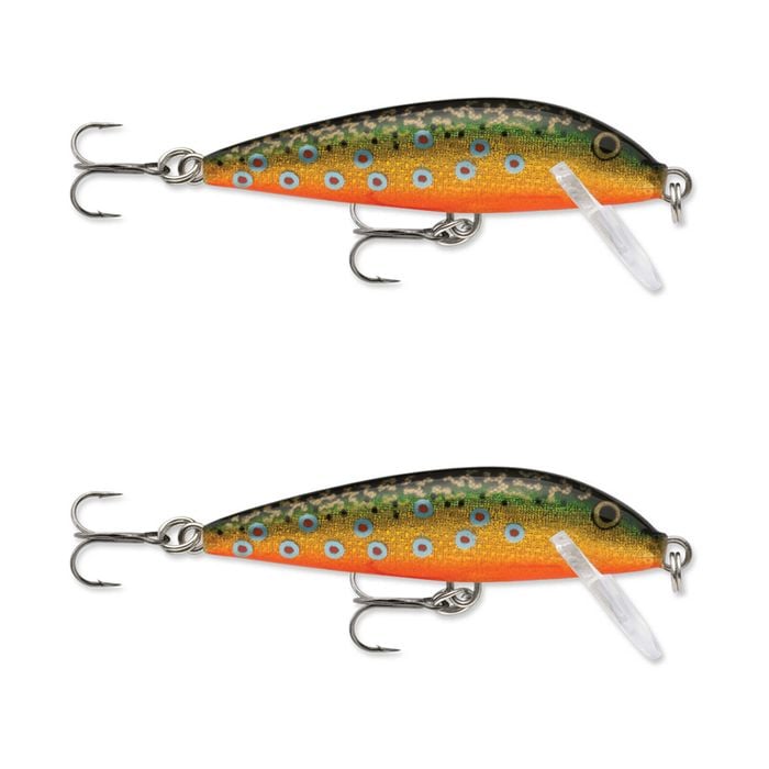 2x Rapala 7cm Countdown Sinking Hardbody Balsa Fishing Lures - Brook Trout