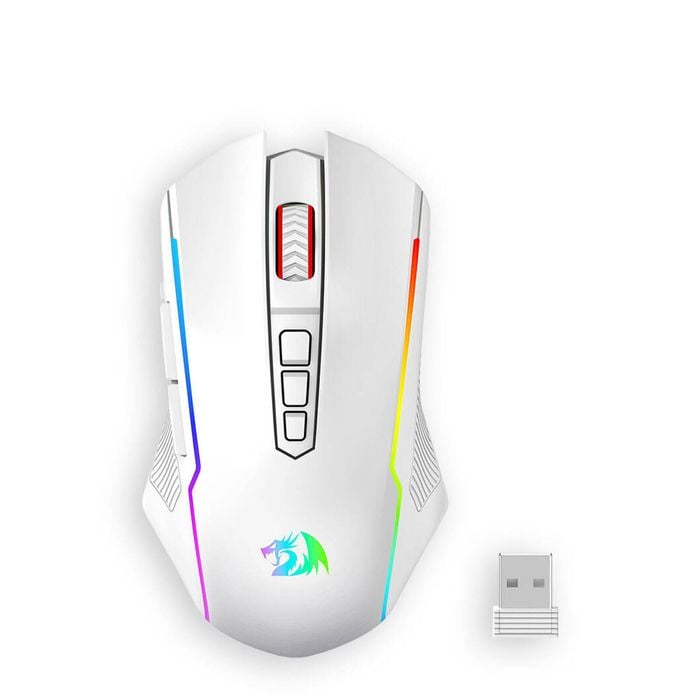 Redragon M914-w-rgb Nix White Full-size Tri-mode Rgb Gaming Mouse