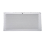 Builders Edge 400 x 200mm White Steel Eave Vent - Twin Pack
