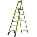 Little Giant 8ft Large 6 Step Tuff-N-Lite Fibreglass Platform Step Ladder