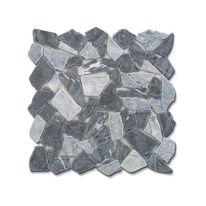 Johnson Tiles 300 x 300mm Marble Grey Natural Mix - Each