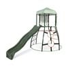 Plum Play Kids/Children Outdoor Metal Climbing Dome frame with Slide - Green 3y+