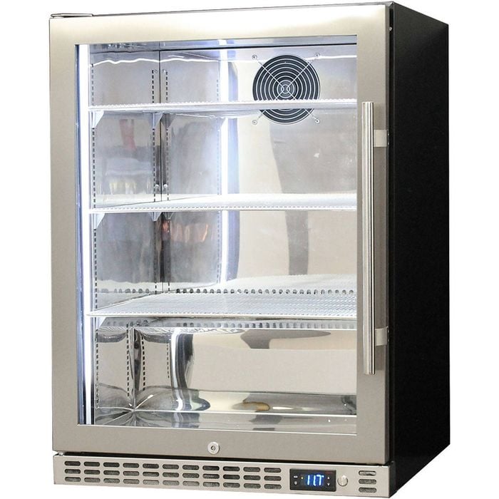 Schmick Stainless Glass Door Bar Fridge (Left Hinged) - SK156L-HD