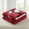 Giselle Electric Throw Rug Blanket Fleece Flannel Burgundy