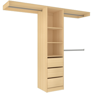 Lugna 2100mm Sand Pack 4 Opening Built In Wardrobe Package