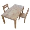 Solid Rectangular Table 120cm & 2 Stacking Chairs