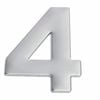 Sandleford 75mm Suburban Stainless Steel Self Adhesive House Number 4