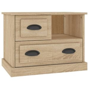 vidaXL Bedside Table Nightstand Lamp Stand Bedroom Storage Cabinet Sonoma Oak
