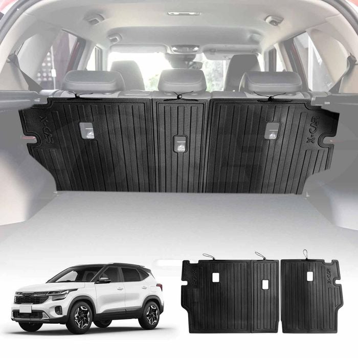 Back Seat Protector for Kia Seltos 2019-2024 Heavy Duty Car Seats Kick Mats Cover