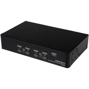 StarTech.com 4 Port USB DisplayPort KVM Switch with Audio - 4 Computer(s) - 1 Local User(s) - WQXGA