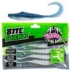 5 Pack of 6 Inch Bite Science Bunker Buster Soft Plastic Lures - Blue Shad
