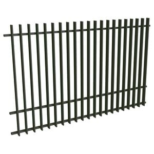 ProtectorAl 1201-2399W x 1500H Woodland Grey Aluminium Radiator Pool Fence Panel with mid rail