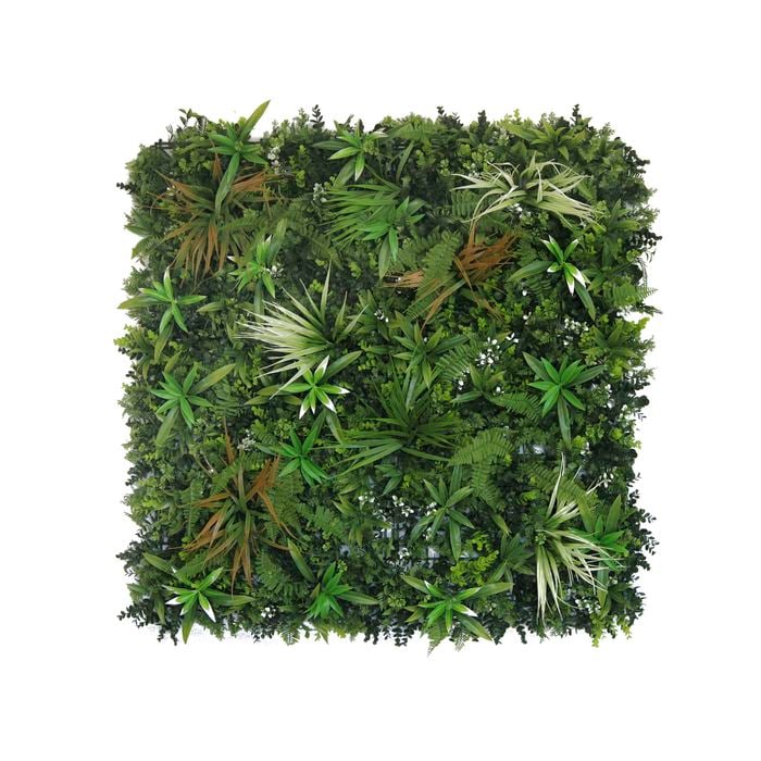 UN-REAL 100cm Spider Fern Artificial Hedge Tile