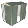 Build-a-Shed 1.5 x 2.3 x 2.3m Narrow Front Gable Dual Single Sliding Door Shed - Green