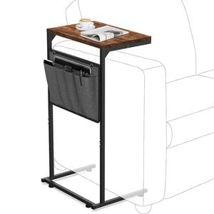 Catzon C Shaped End Table with Storage Bag