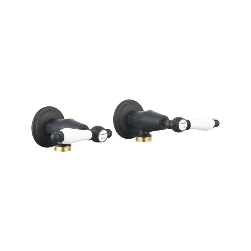 Mondella Maestro Matte Black Washing Machine Lever Handle Set