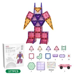 Magnetic Pastel Tiles - 177pcs