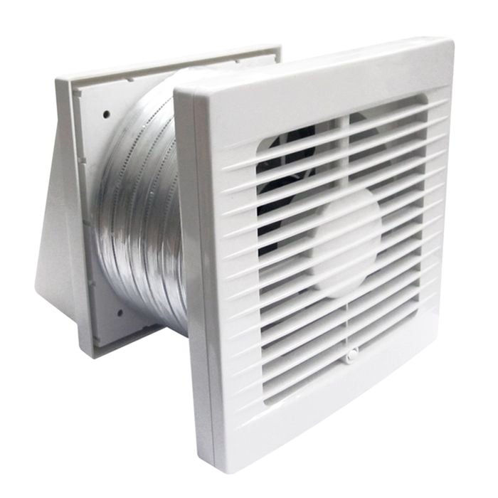 Manrose 150mm Bathroom Wall Exhaust Fan Kit