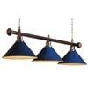 Leaf Living Premium Quality Silver Hollow Rail Heavy Duty Shades Pool Table Light