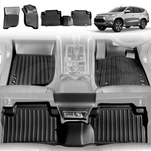 3D Customized All Weather Car Mat Floor Liner Full Set Carpet for Mitsubishi Pajero Sport 2015-2025