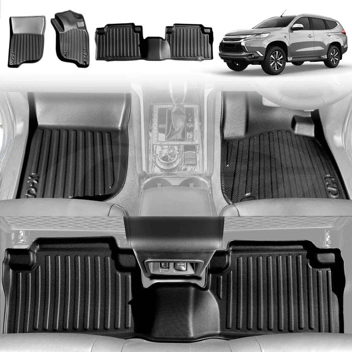 3D Customized All Weather Car Mat Floor Liner Full Set Carpet for Mitsubishi Pajero Sport 2015-2025