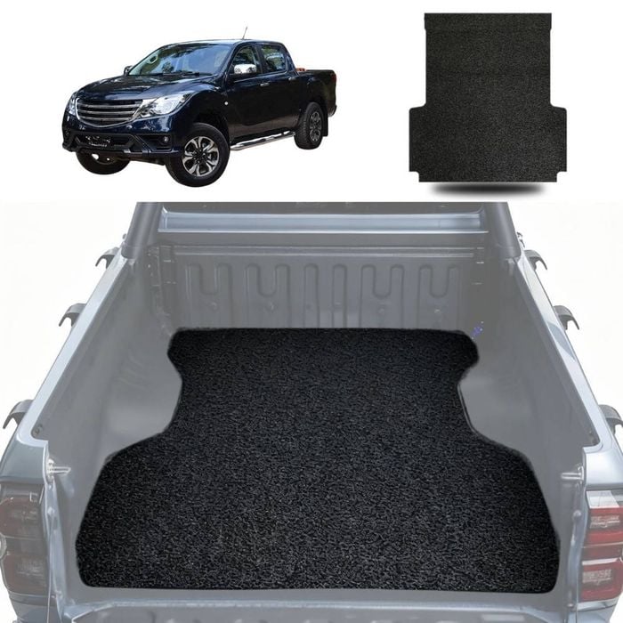 Signature Honeycomb UTE Tub Mat Tray Liner for Mazda BT-50 Dual Cab 2011 - 2020 (UP UR) - Black