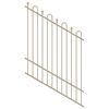 ProtectorAl 350 - 1200 x 1500mm Paperbark Raked 16-30º Loop And Spear Top Pool Fence Panel