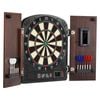 Vevor Dartboard And Cabinet Set Brown Complete With All Accessories Perfect For Cricket Games