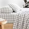Bambury Grid Flannelette Sheet Set