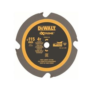 DeWALT Extreme 115mm x 4T PCD Fibre Cement Sheet Circular Saw Blade
