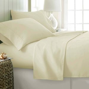 Bloomington 400TC Cotton Sateen Sheet Set 40cm Wall King - Cream
