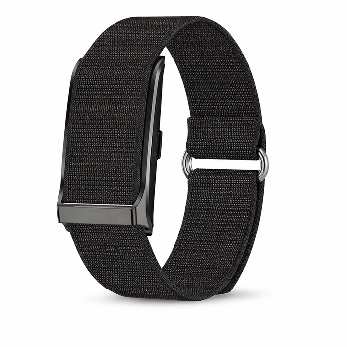 Fitness Tracker No-screen Smart Watch  –  Heart Rate Monitor, 1atm Waterproof, Outdoor Activity Smartwatch Black Rubber