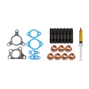 Turbo Charger Installation Stud, Gasket & Lubricant Kit For Nissan Navara D40 Yd25 2.5l 4-bolt