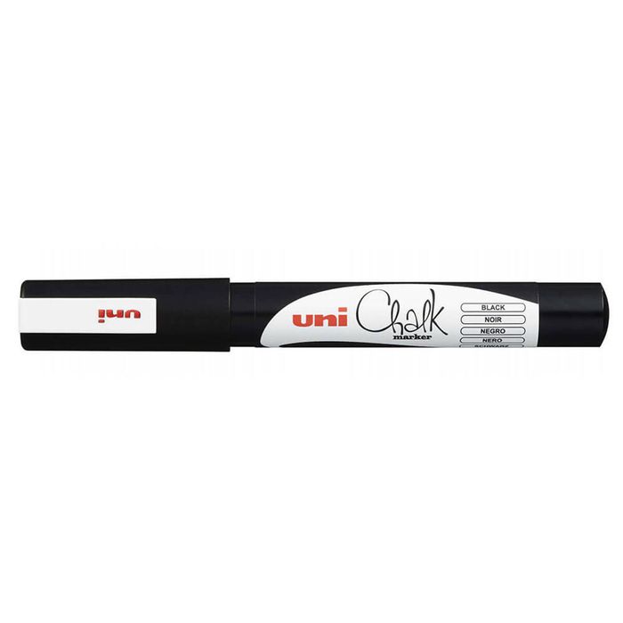 Uni Bullet Tip Chalk Marker 1.3mm (Black)