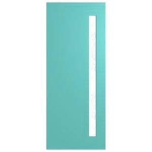 Hume 2340 x 1200 x 40mm Entrance Door Newington Cathedral Glass XN1