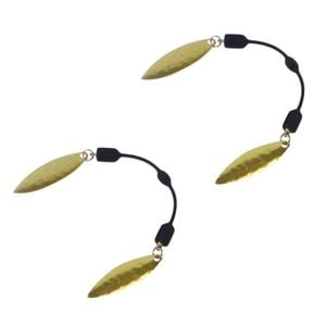 Swimerz Tail Spinner Hammered Brass, 5 Pack