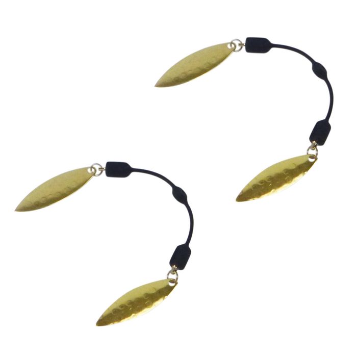 Swimerz Tail Spinner Hammered Brass, 5 Pack