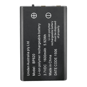 Uniden Bp820 - Li-ion Polymer Rechargeable Battery For The Uh810 And Uh820 Series Uhf Handheld Radios