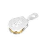 Pinnacle 38mm Zinc Plated Pulley Swivel Fixed PK1