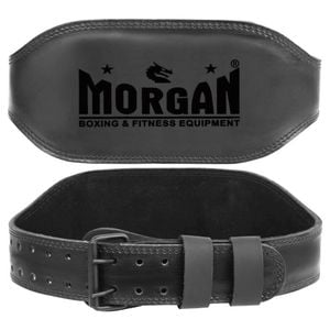 Morgan B2 Bomber 15cm Wide Leather Weight Lifting Belt [small]