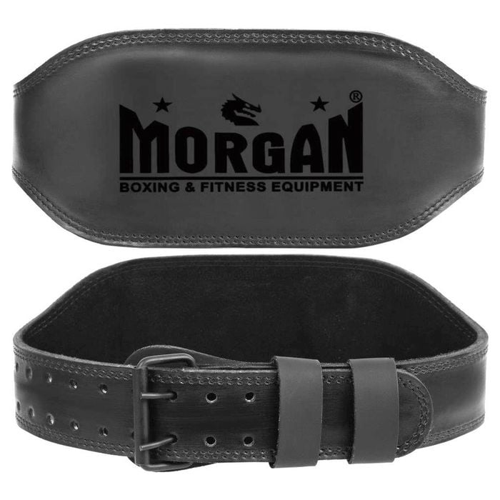 Morgan B2 Bomber 15cm Wide Leather Weight Lifting Belt [small]
