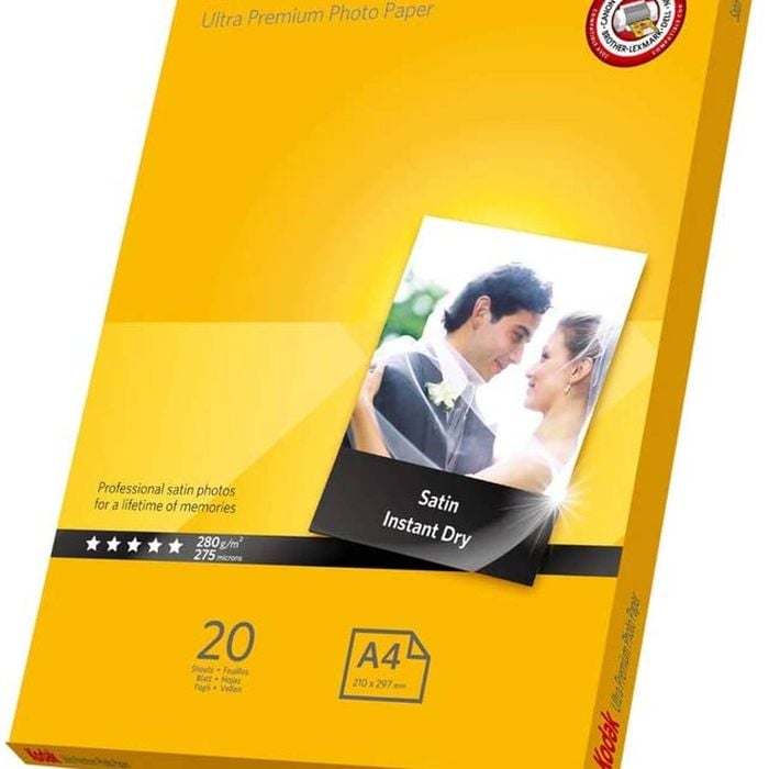 Kodak Inkjet Satin Ultra Premiun Photo Paper A4 20 Sheets