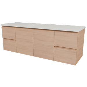 New England Joinery 1500mm Grandeur Regal Top Wall Hung Vanity