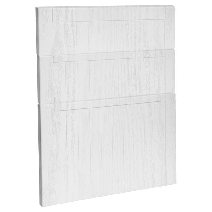 Kaboodle 600mm Provincial White Country 3 Drawer Panels