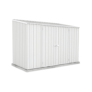 Absco Sheds 3.0 x 1.52 x 2.08m Surfmist Space Saver Double Door Shed