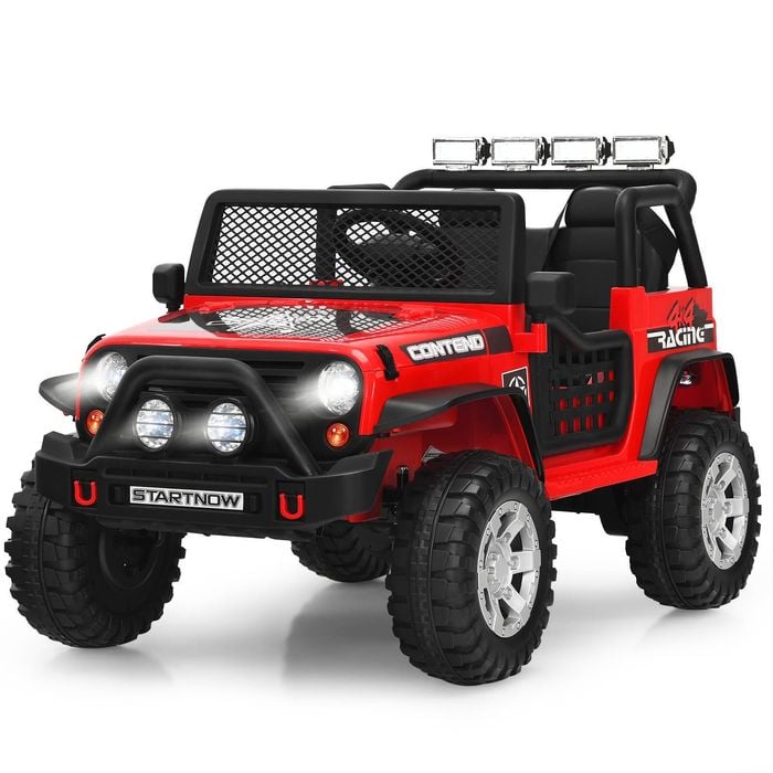 Costway 12v Kids Ride On Car Electric Ride-on Truck Vehicle Toy Red